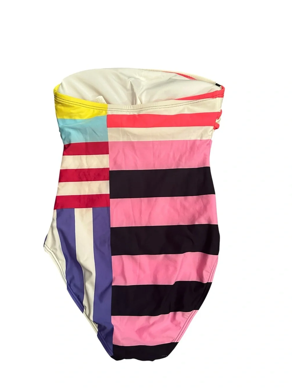 Women’s Kate Spade Multicolor Stripe One-Piece Strapless Swimsuit Size M